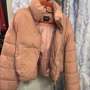 Women's Pink Puffer Jacket